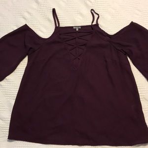 Medium cold shoulder shirt